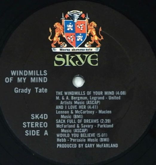 GradyTate-TheWindmillsOfYourMind-SkyeLPLABELA