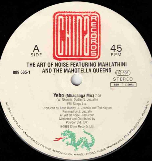 The Art Of Noise Featuring Mahlathini And The Mahotella Queens - Yebo! - China 12"