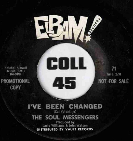 The Soul Messengers - I've Been Changed b/w The Message - Elbam DJ 7"