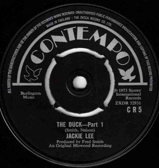 Jackie Lee - The Duck Part 1 b/w Part 2 - Contempo UK 7"