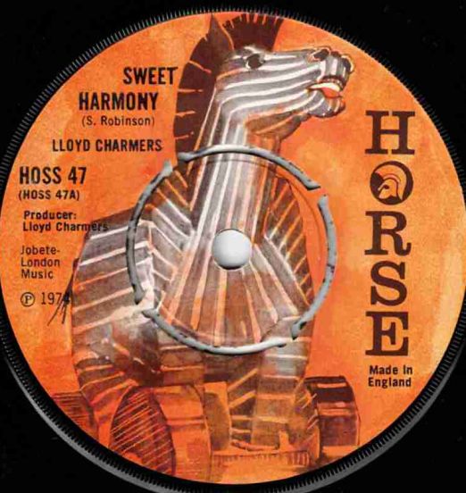 Lloyd Charmers - Sweet Harmony b/w Sweet Organ Version - Horse UK 7"