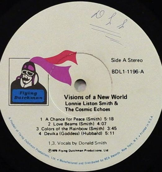 LonnieListonSmithAndTheCosmicEchoes-VisionsOfANewWorld-FlyingDutchmanLPLABELA01