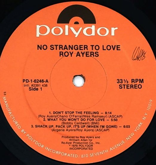 RoyAyers-NoStrangerToLove-PolydorLPLABELA