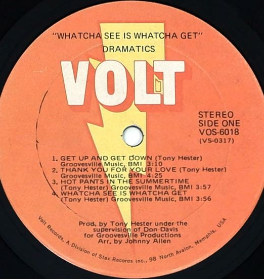 TheDramatics-WhatchaSeeIsWhatchaGet-VoltLPLABELA