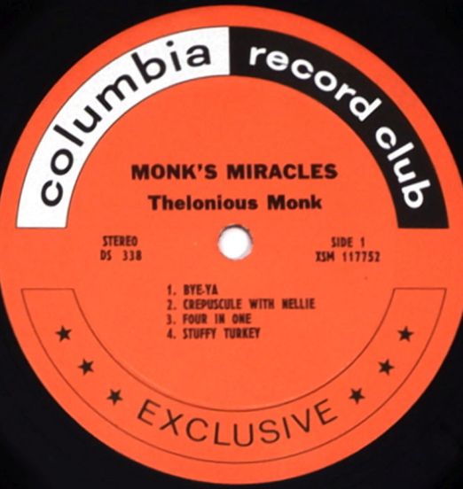 TheloniousMonk-Monk’sMiracles-ColumbiaRecordClubLPSTEREOLABELA