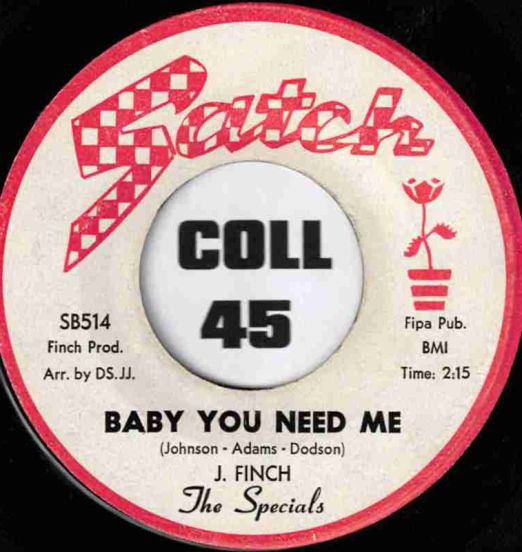 The Specials - Baby You Need Me b/w Fool For Your Love - Satch 7"