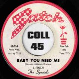 The Specials – Baby You Need Me b/w Fool For Your Love – Satch 7″