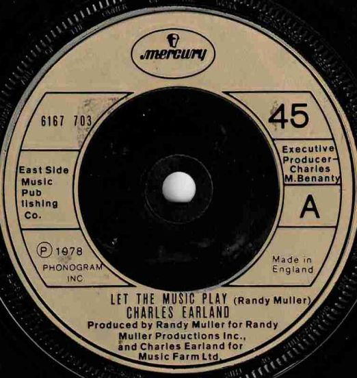 Charles Earland - Let The Music Play b/w Broken Heart - Mercury UK 7"