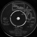 Marvin Gaye – I Want You b/w I Want You (Instrumental) – Tamla Motown UK 7″
