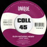 Glen Anthony Henry – Hope (Edit) b/w Hope – Unique GER 7″
