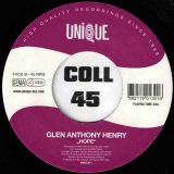 Glen Anthony Henry – Hope (Edit) b/w Hope – Unique GER 7″