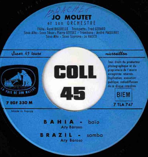 JoMoutetEtSonOrchestre-Bahia-LaVoixDeSonMaîtreFR45EPLABELA01