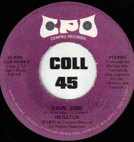 Megaton - Rain 2000 b/w Disco Version - Cenpro FR 7"