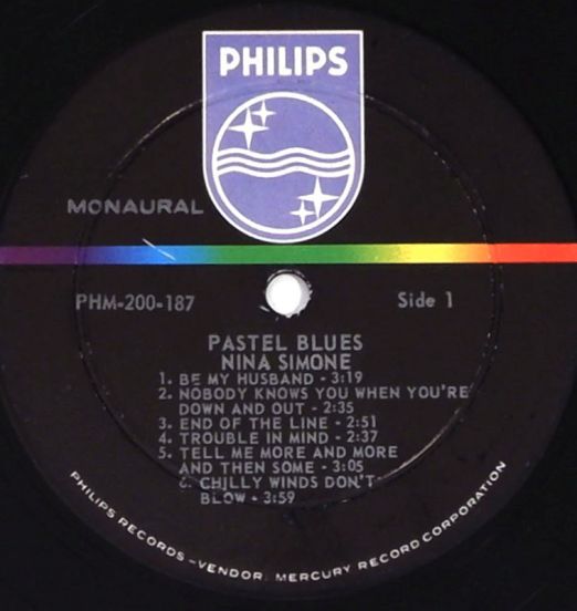 NinaSimone-PastelBlues-PhilipsLPMONOLABELA