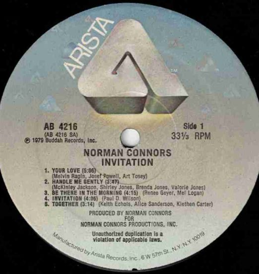 NormanConnors-Invitation-AristaLPLABELA01