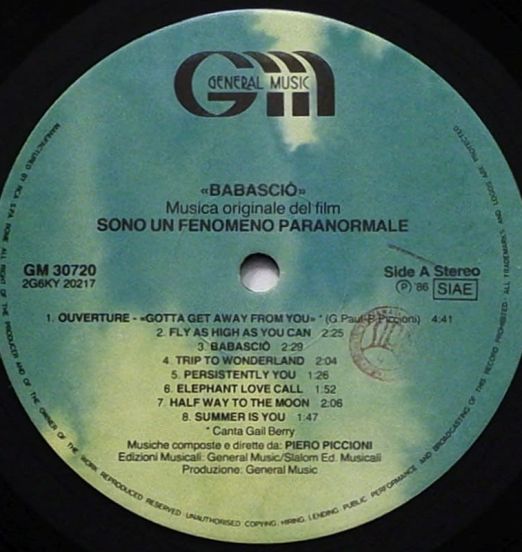 PieroPiccioni-Babasciò(MusicaOriginaleDelFilmSonoUnFenomenoParanormale)-GeneralMusicITLPLABELA01