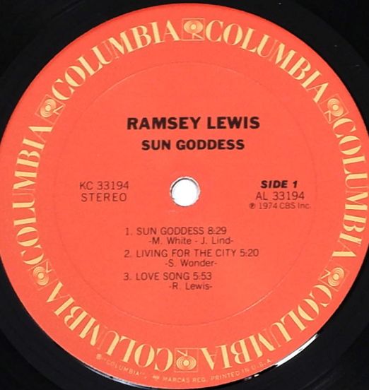 RamseyLewis-SunGoddess-ColumbiaLPLABELA