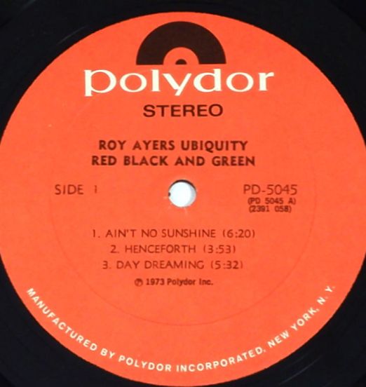 RoyAyersUbiquity-RedBlack&Green-PolydorLPLABELA