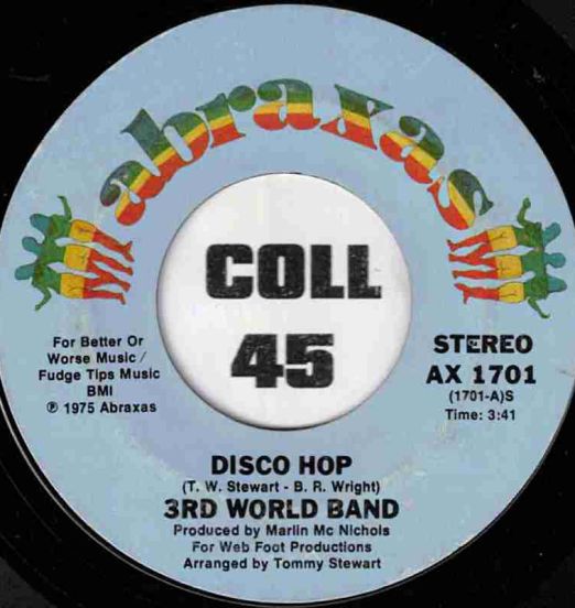 3rd World Band - Disco Hop b/w Let's Boogie At The Disco - Abraxas 7"