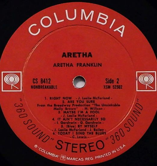 ArethaFranklinWithTheRayBryantCombo-Aretha-ColumbiaLPLABELA01