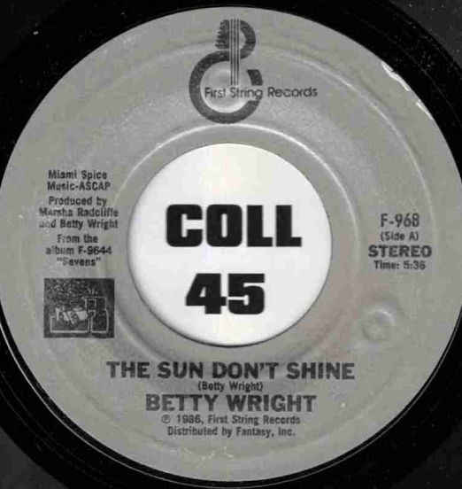 *STORE-STOCK* Betty Wright - The Sun Don't Shine b/w Music Street - First String 7"