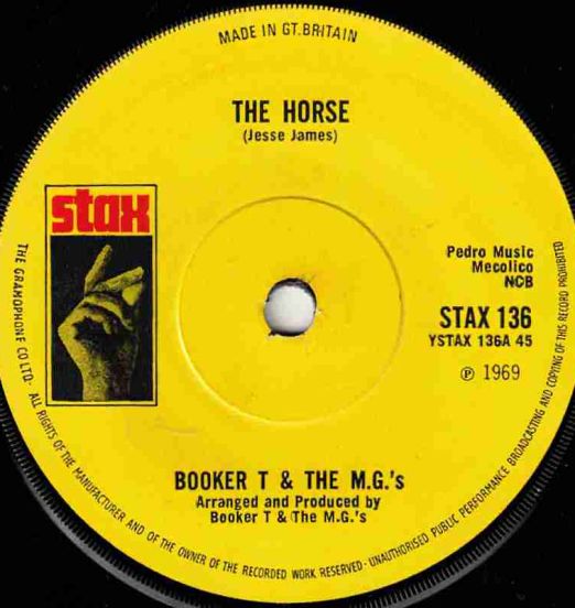 Booker T & The M.G.'s - The Horse b/w Slum Baby - Stax UK 7"