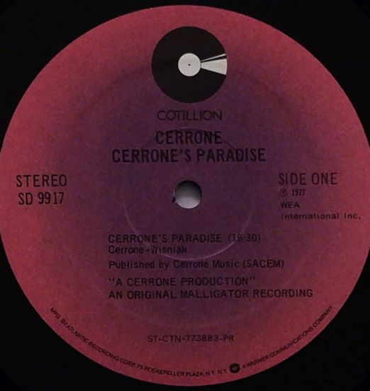 Cerrone-Cerrone'sParadise-CotillionLPLABELA