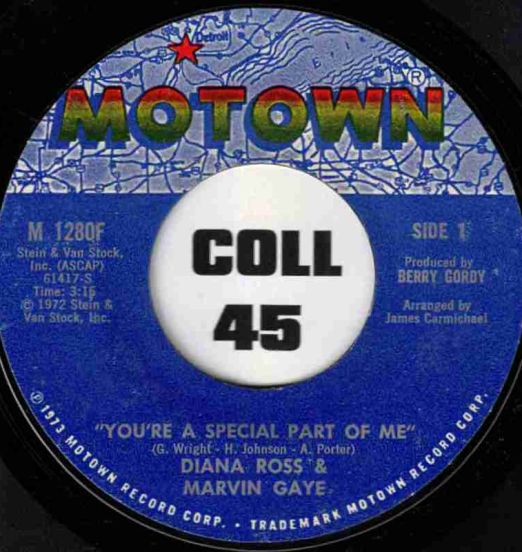Diana Ross & Marvin Gaye - You're A Special Part Of Me b/w I'm Falling In Love With You - Motown 7"