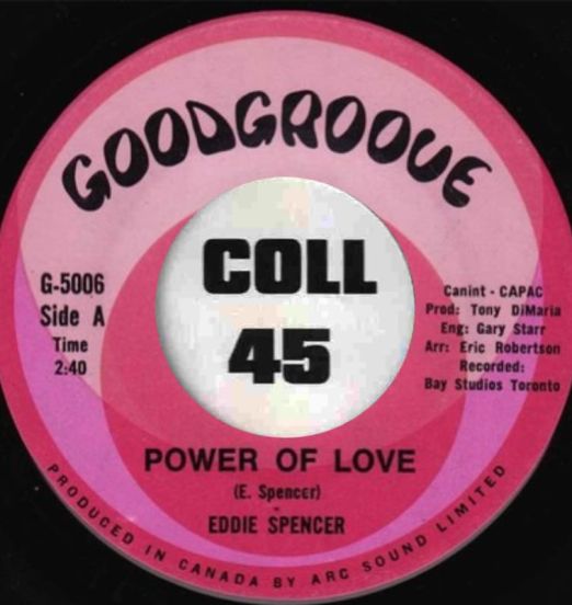 Eddie Spencer - Power Of Love b/w Baby Now That I've Found You - Goodgroove CN 7"