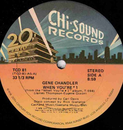 Gene Chandler - When You're # 1 b/w I'll Remember You - 20th Century Fox 12"