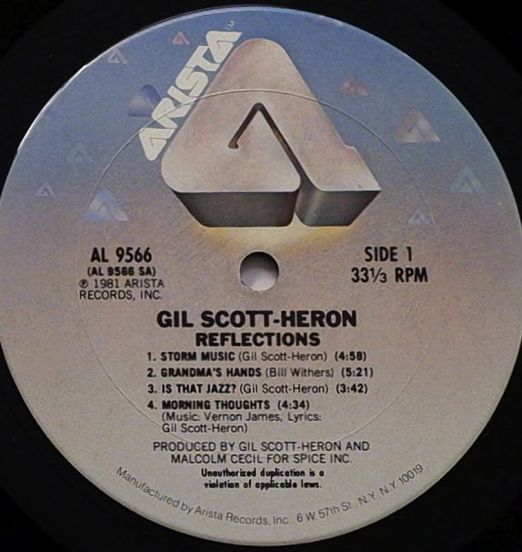GilScott-Heron-Reflections-AristaLPLABELA01