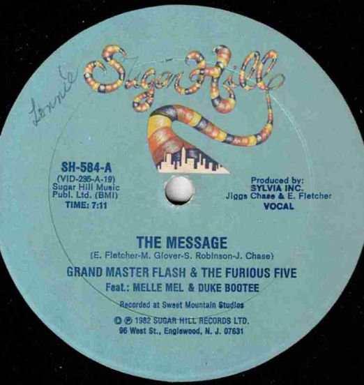 Grand Master Flash & The Furious Five Feat.: Melle Mel & Duke Bootee - The Message - Sugar Hill 12"