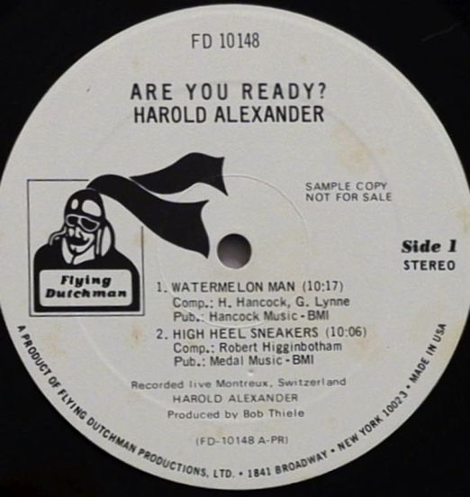 HaroldAlexander-AreYouReady-Flying Dutchman LPLABELA01