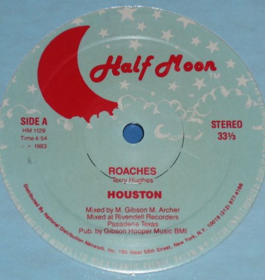 Houston - Roaches SHORT b/w LONG Version - Halfmoon DJ 12"