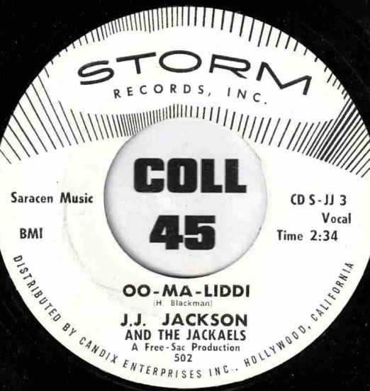 J.J. Jackson And The Jackaels - Oo-Ma-Liddi b/w Let The Show Begin - Storm 7"