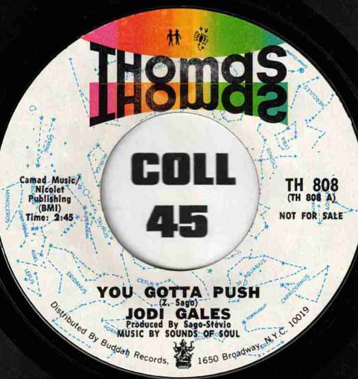 Jodi Gales - You Gotta Push b/w Instrumental - Thomas DJ 7"