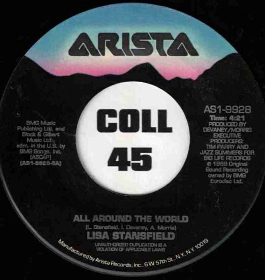 Lisa Stansfield - All Around The World b/w Affection - Arista 7"