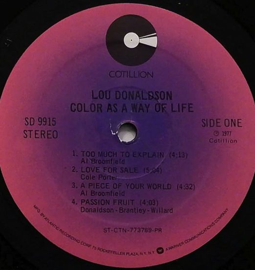 LouDonaldson-ColorAsAWayOfLife-CotillionLPLABELA01