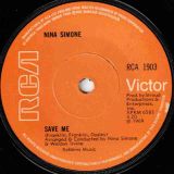 Nina Simone – Save Me b/w To Be Young, Gifted And Black – RCA UK 7″