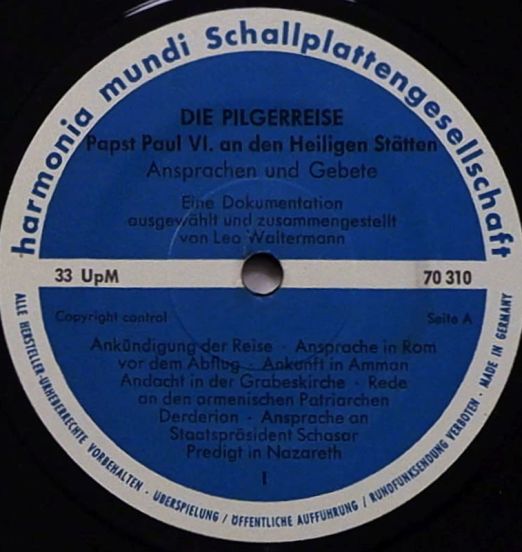 NoArtist-DiePilgerreise-PapstPaulVI.AnDenHeiligenStätten-AnsprachenUndGebete-HarmoniaMundiGERLPLABELA01