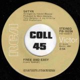 Satyr – Free And Easy b/w Pity For A Fool – Rca 7″