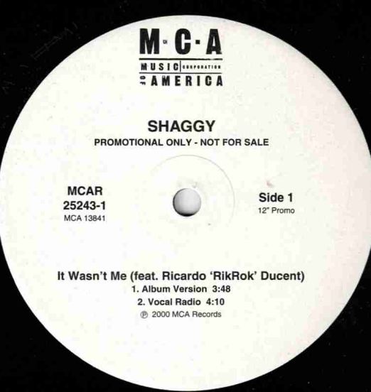 Shaggy - It Wasn't Me - MCA 12"