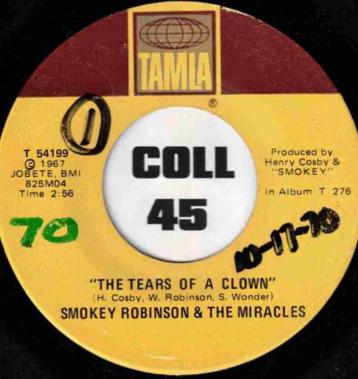 Smokey Robinson & The Miracles - The Tears Of A Clown b/w Promise Me - Tamla 7"
