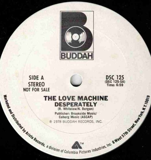 The Love Machine - Desperately b/w Don't Fly Away - Buddah DJ 12"