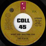 The O’Jays – What Am I Waiting For b/w Give The People What They Want – PIR 7″