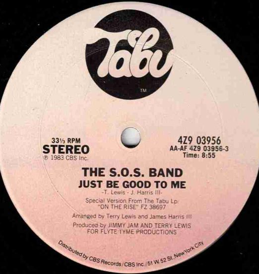 The S.O.S. Band - Just Be Good To Me - Tabu 12"