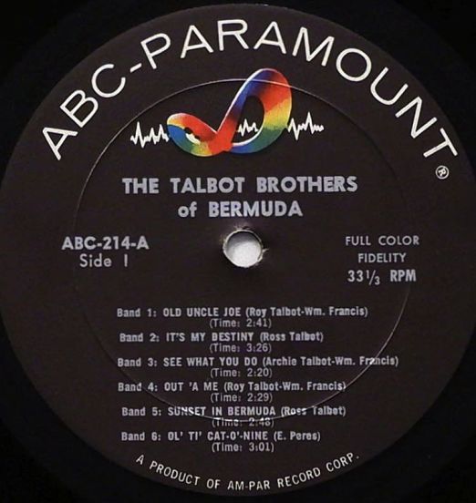 TheTalbotBrothersOfBermuda-TheTalbotBrothersOfBermuda-ABC-ParamountLPCOVERFRONT
