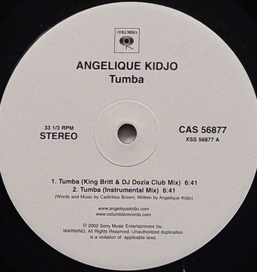 Angelique Kidjo - Tumba - Columbia DJ 12"