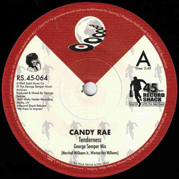 *WAREHOUSE FIND! *Candy Rae - Tenderness (George Semper Mix) b/w Jr ...