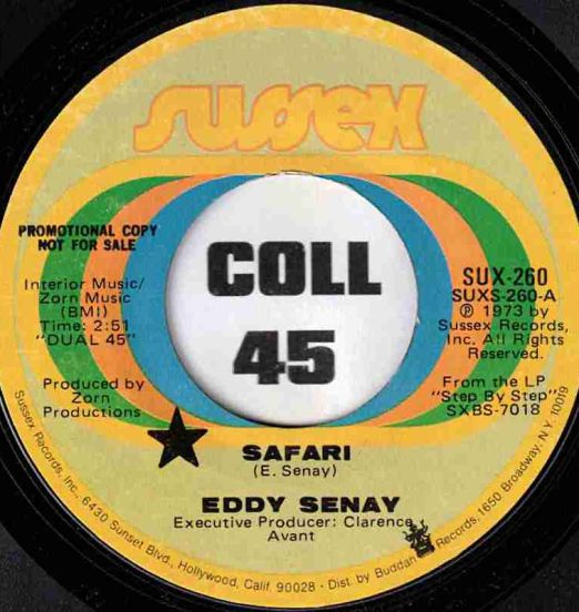 Eddy Senay - Safari b/w Sarko East - Sussex DJ 7"